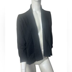 Melrose Chic NY Black 3/4 sleeve Knit Cardigan